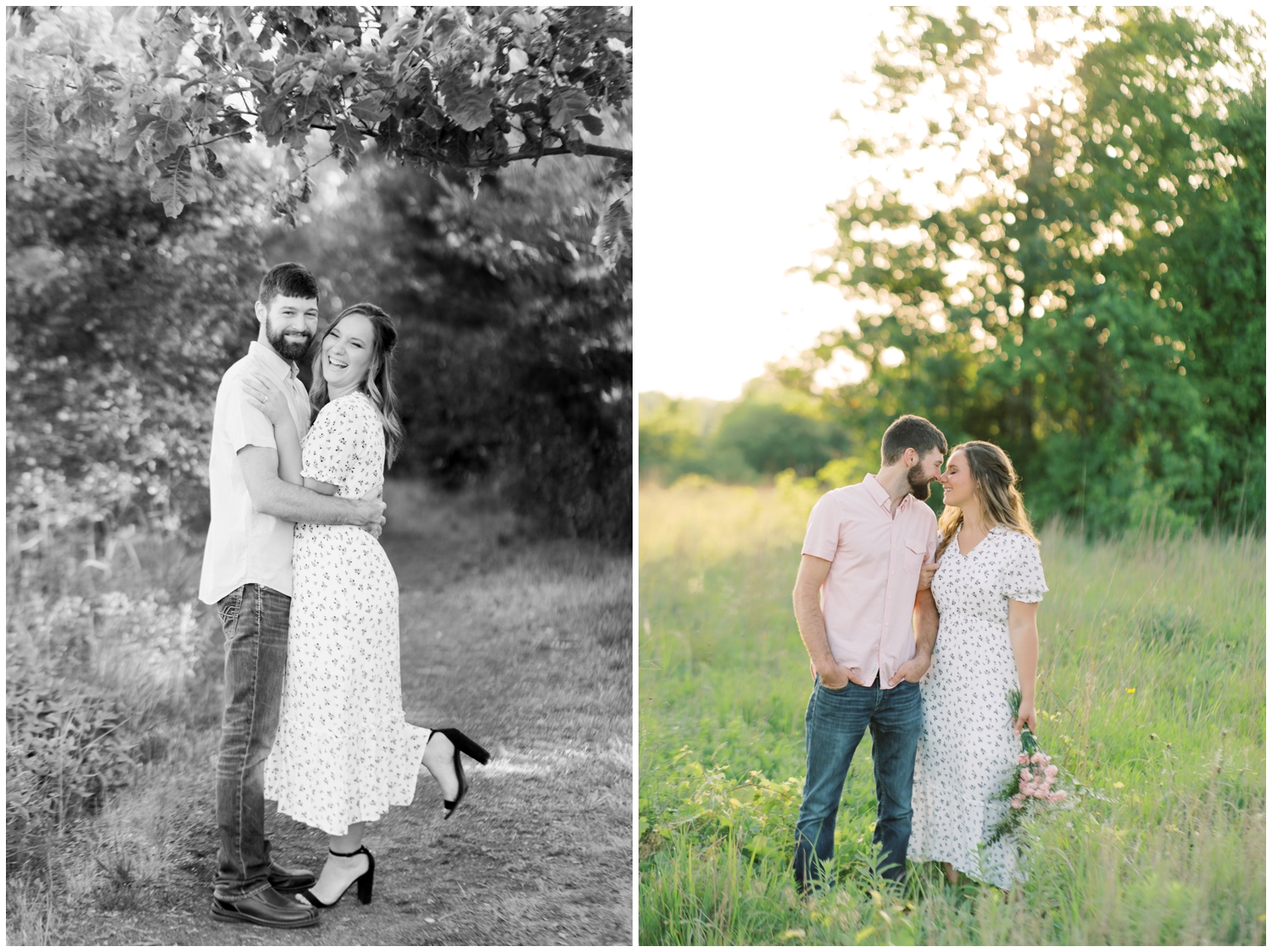 Engagement Photographer in South Bend Indiana | Engagement Shoot at Cobus Creek County Park
