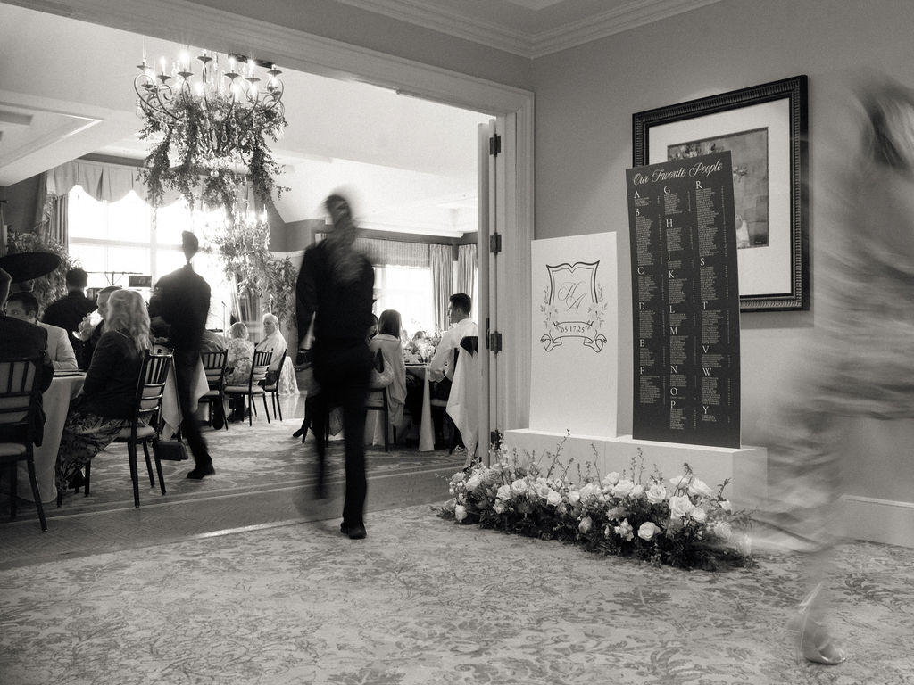 A Cascade Hills Country Club in Grand Rapids, Michigan wedding reception photo