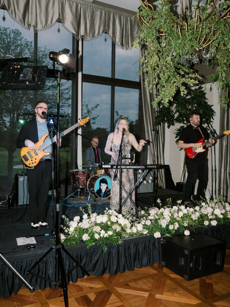 Live band playing