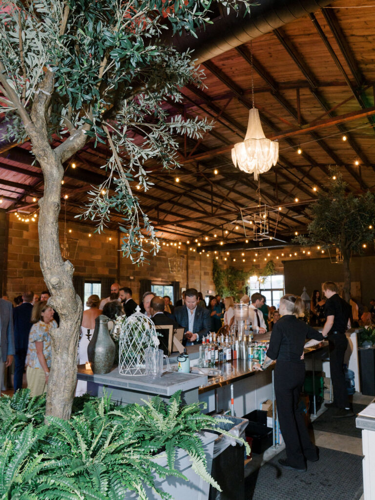 A lively wedding reception in The Pickle Factory at The Millhaven