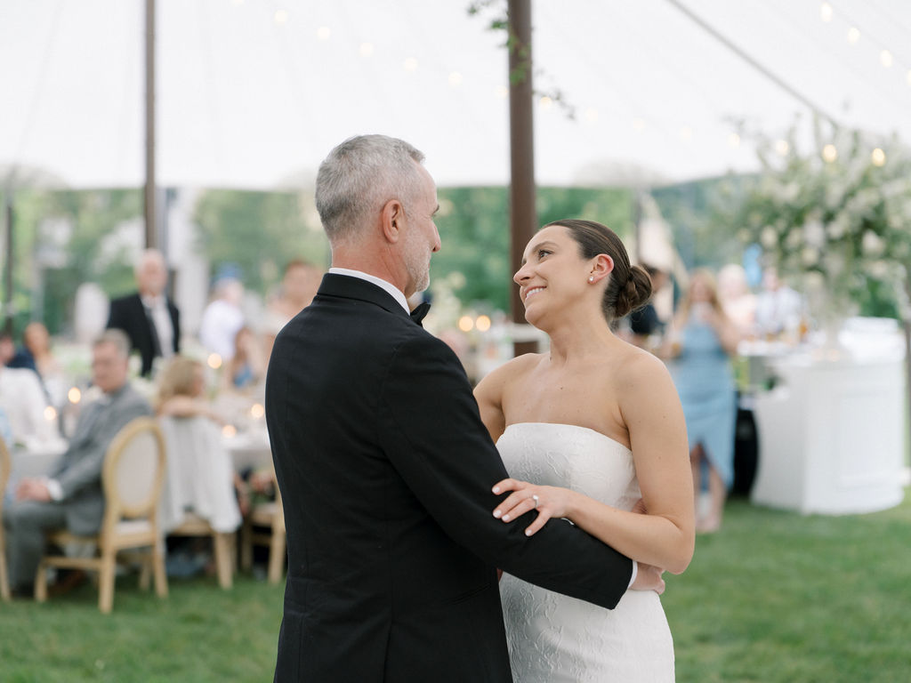 Bride dancing with her father