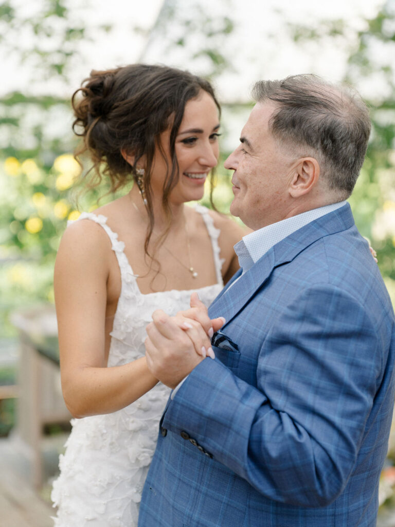 Bride sharing a dance with her father.